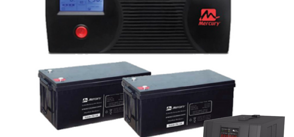 Mercury 2.4kva-Complete Inverter System 2x 200ah Batteries with 5kva AVR