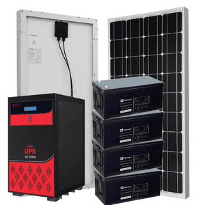 Mercury 5kva Inverter 4X 200AH Batteries 8x 300 Watts Mono Solar Panels