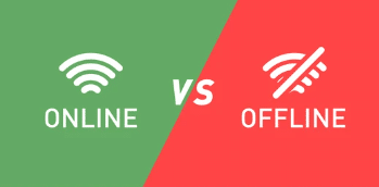 online vs offline ups