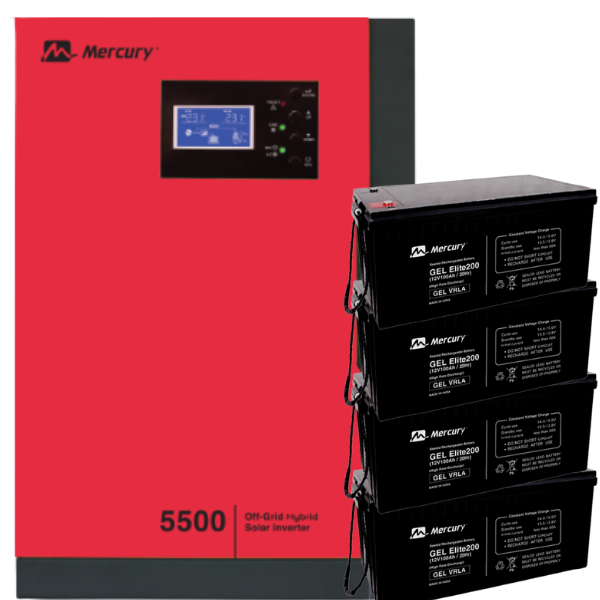 Mercury 5.5kva Solar Hybrid Inverter MPPT 48v Complete Inverter System -  Mercury Inverter, Buy Mercury Inverter and Battery Online In Nigeria