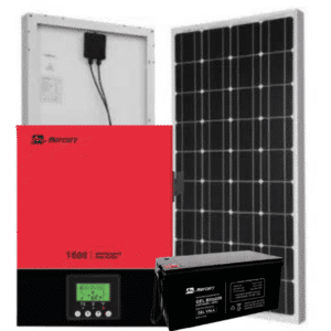 Mercury 1.5kVA Solar Hybrid Inverter System: 2x 300W Solar Panels MPPT