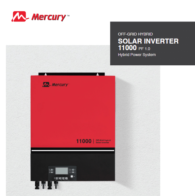 Mercury 11KVA Hybrid Solar Inverter MPPT Cover