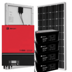 Mercury 11kVA Solar Hybrid Inverter System 8x 300W Mono Solar Panels MPPT