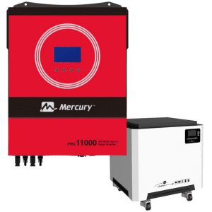 Mercury 11kVA Solar Hybrid Inverter MPPT 48V with Lithium Battery System