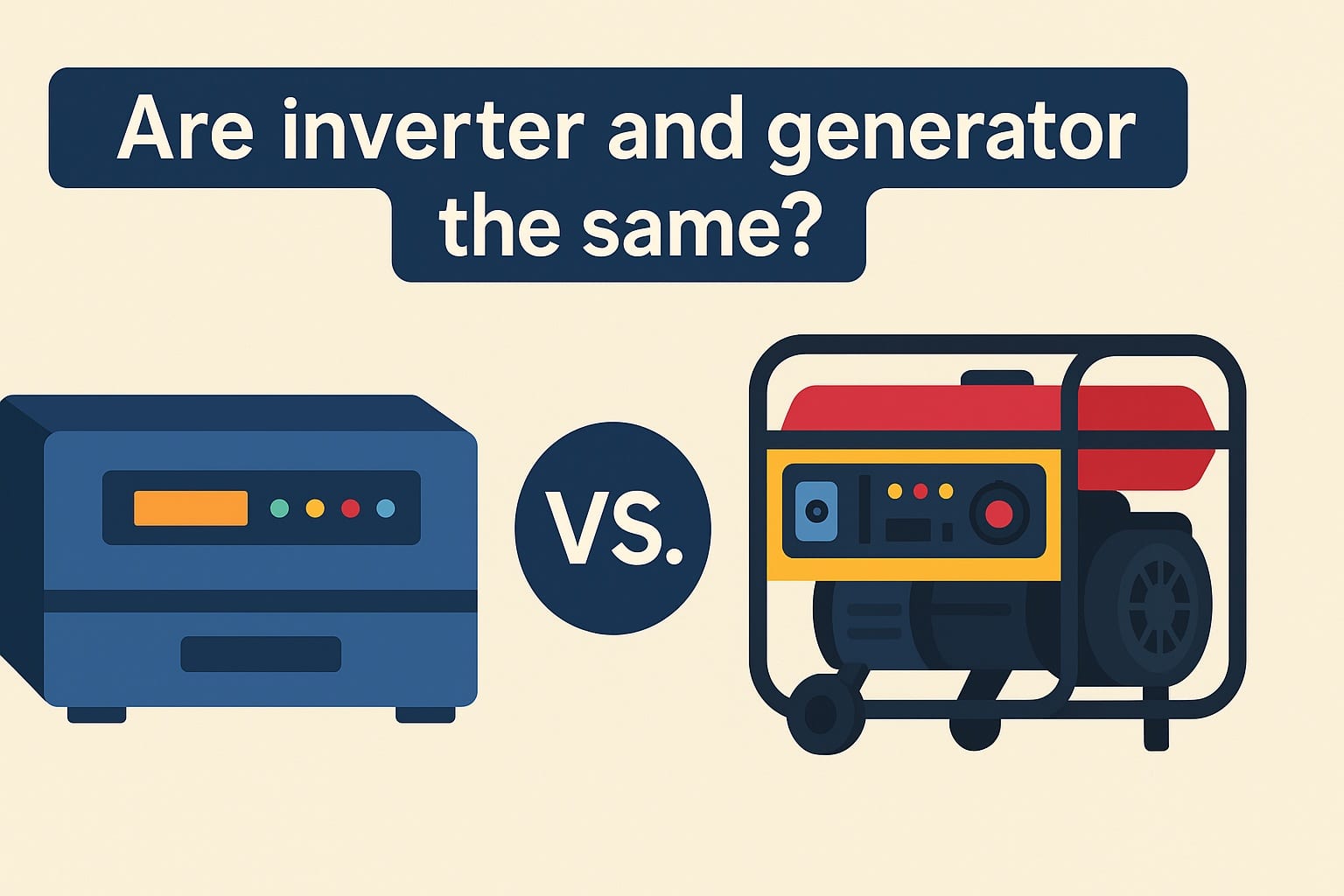 Are inverter and generator the same