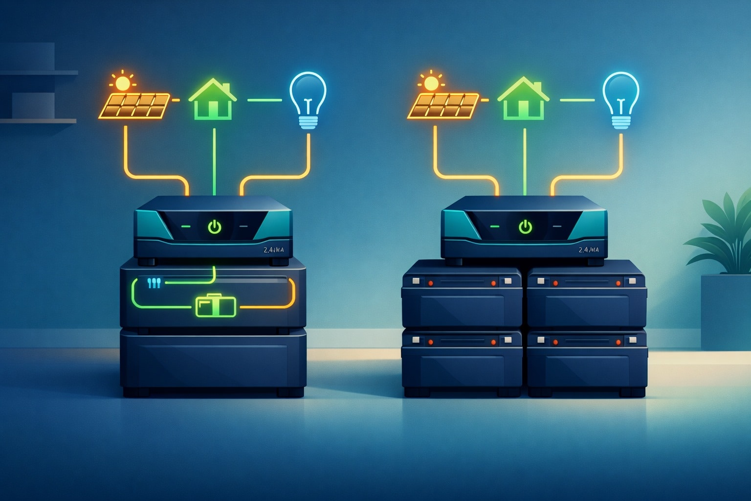 How Many Batteries for 2.4kVA Inverter