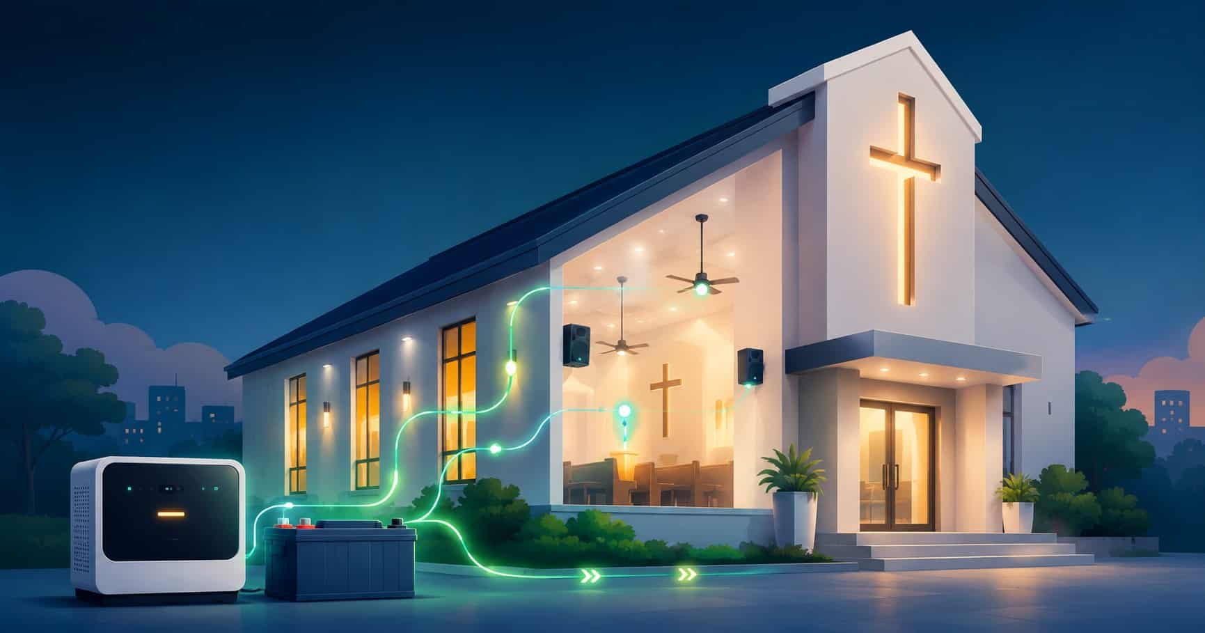 Inverter for Church in Nigeria
