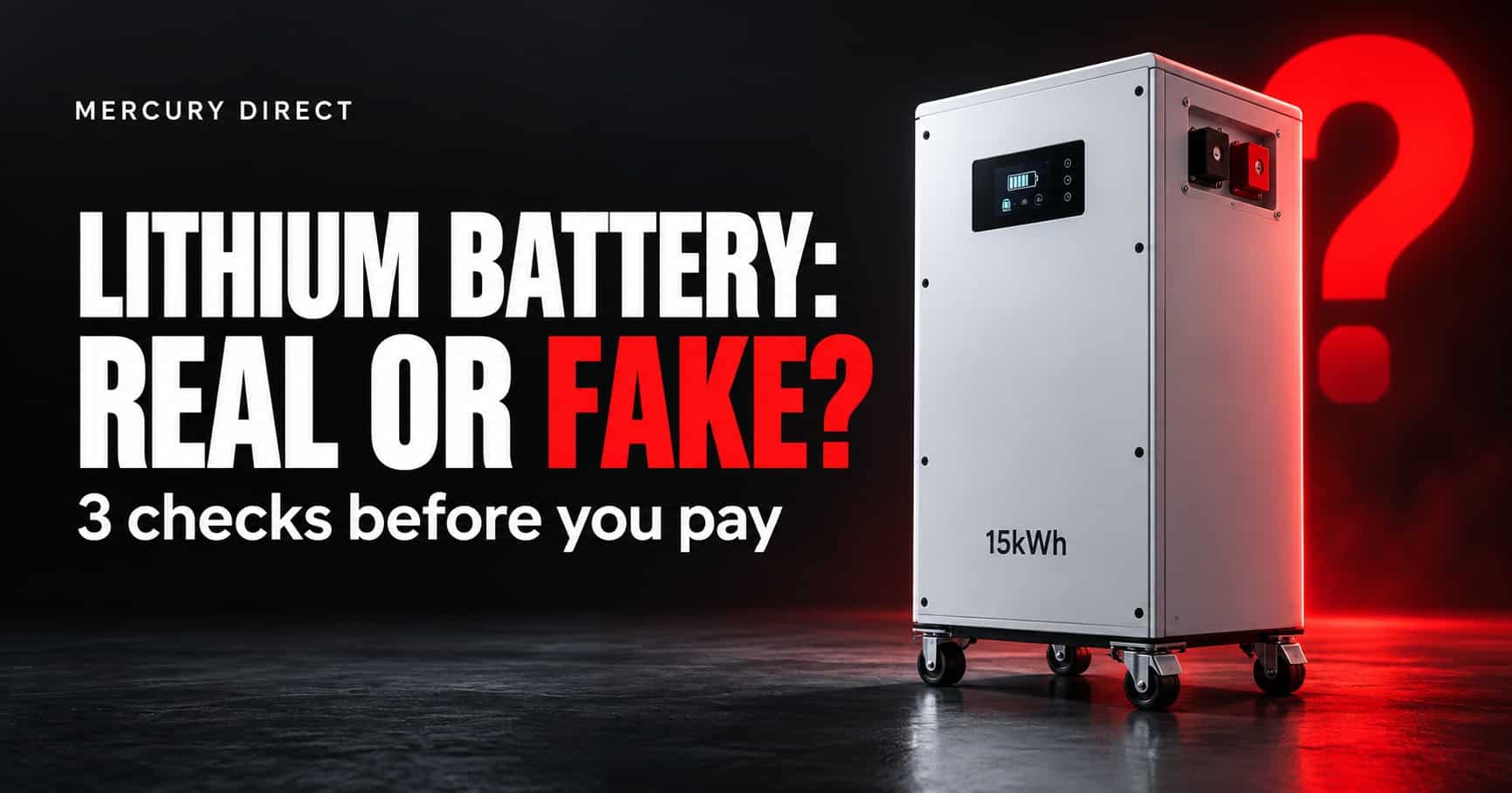 LITHIUM BATTERY REAL OR FAKE?