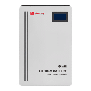 Mercury Lithium LiFePO4 25.6V 200Ah 5kWh